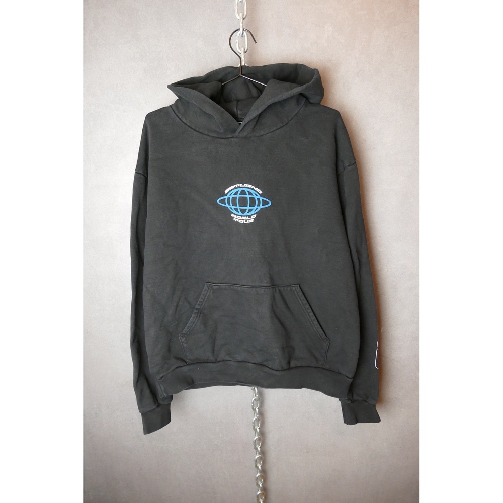 Rauw Alejandro Saturno World Tour‎ 2023 Hoodie Mens Medium Black Concert Merch